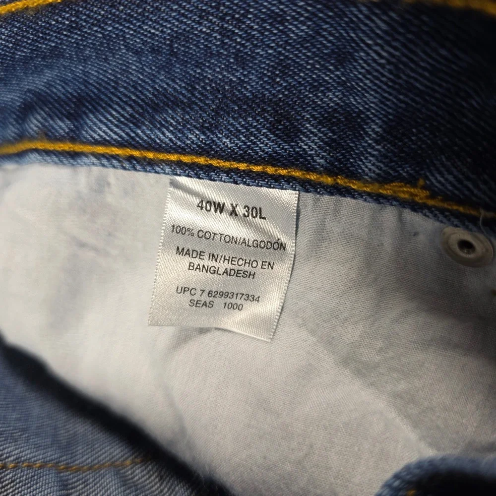 2 Pairs Basic Editions Mens Regular Fit Jeans Medium Wash Kmart 40W x 30L NEW